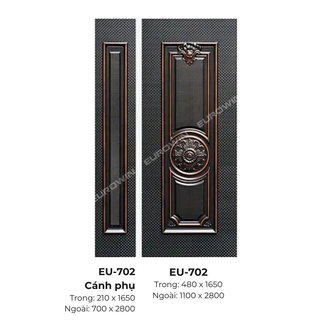 Cửa Nhôm Nguyên Tấm Eurowin EU-702