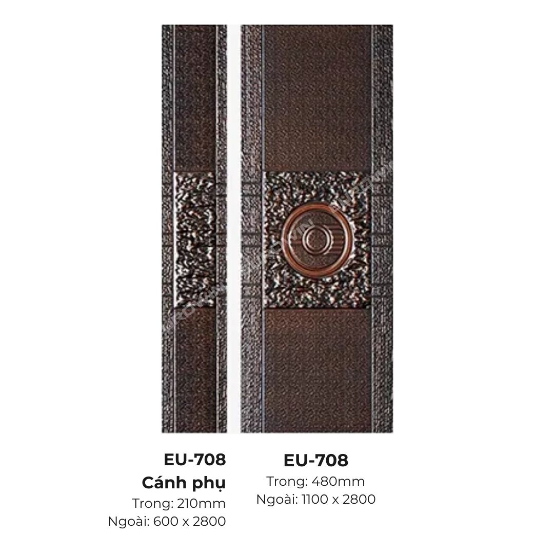 Cửa Nhôm Nguyên Tấm Eurowin EU-708