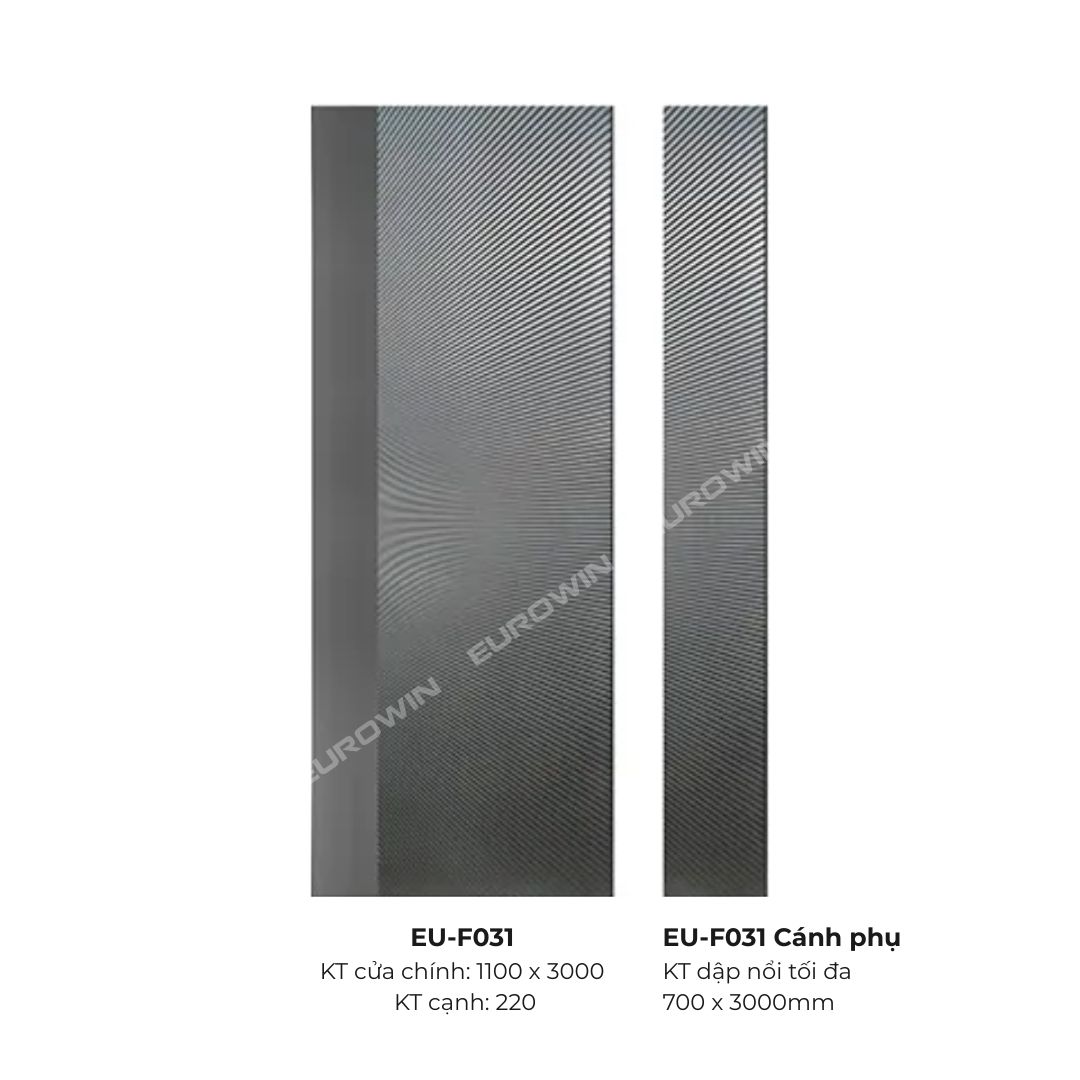 Cửa Nhôm Nguyên Tấm Eurowin EU-F031