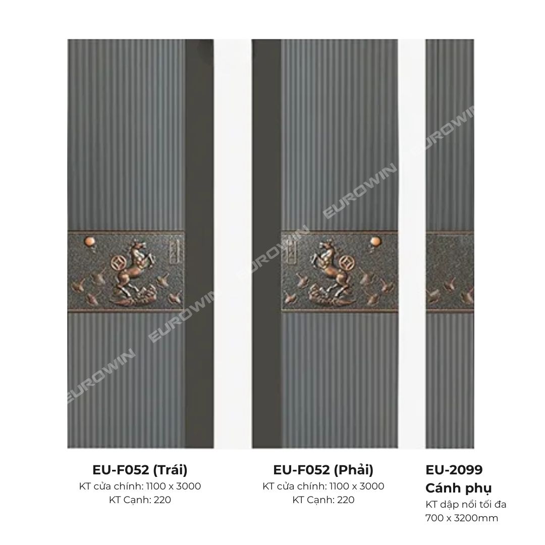 Cửa Nhôm Nguyên Tấm Eurowin EU-F052