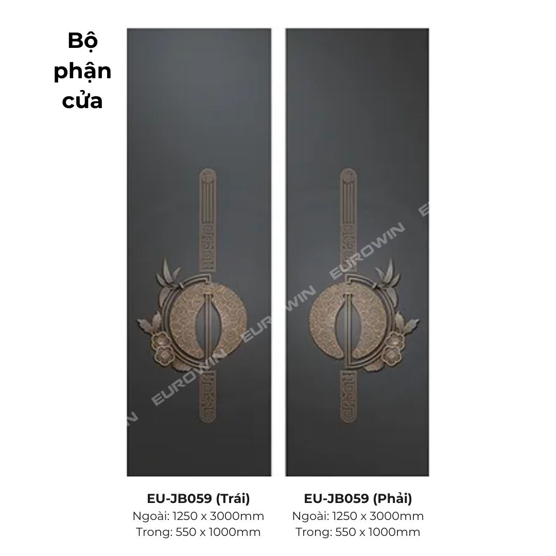 Cửa Nhôm Nguyên Tấm Eurowin EU-JB059