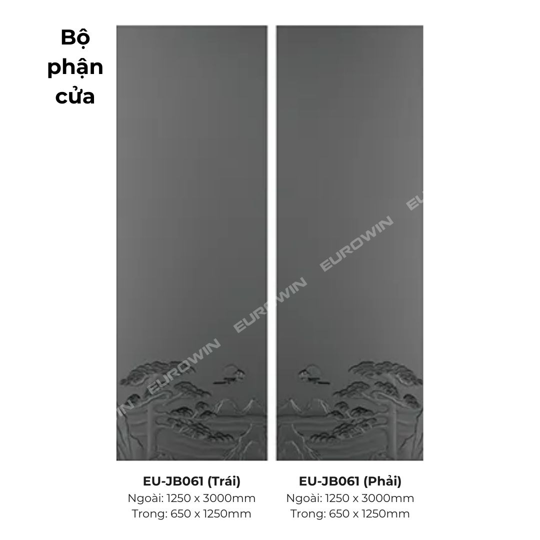 Cửa Nhôm Nguyên Tấm Eurowin EU-JB061