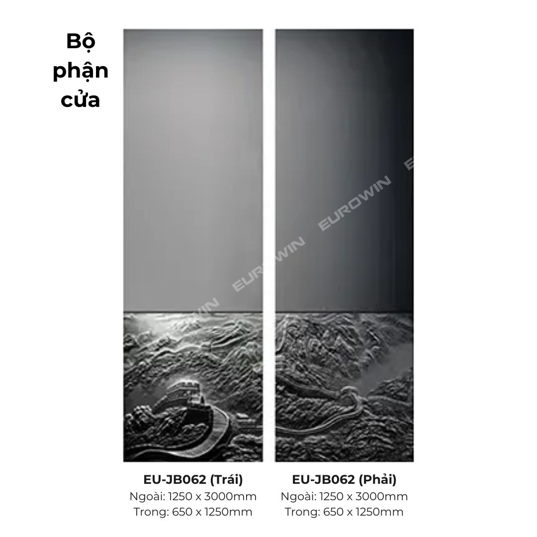 Cửa Nhôm Nguyên Tấm Eurowin EU-JB062