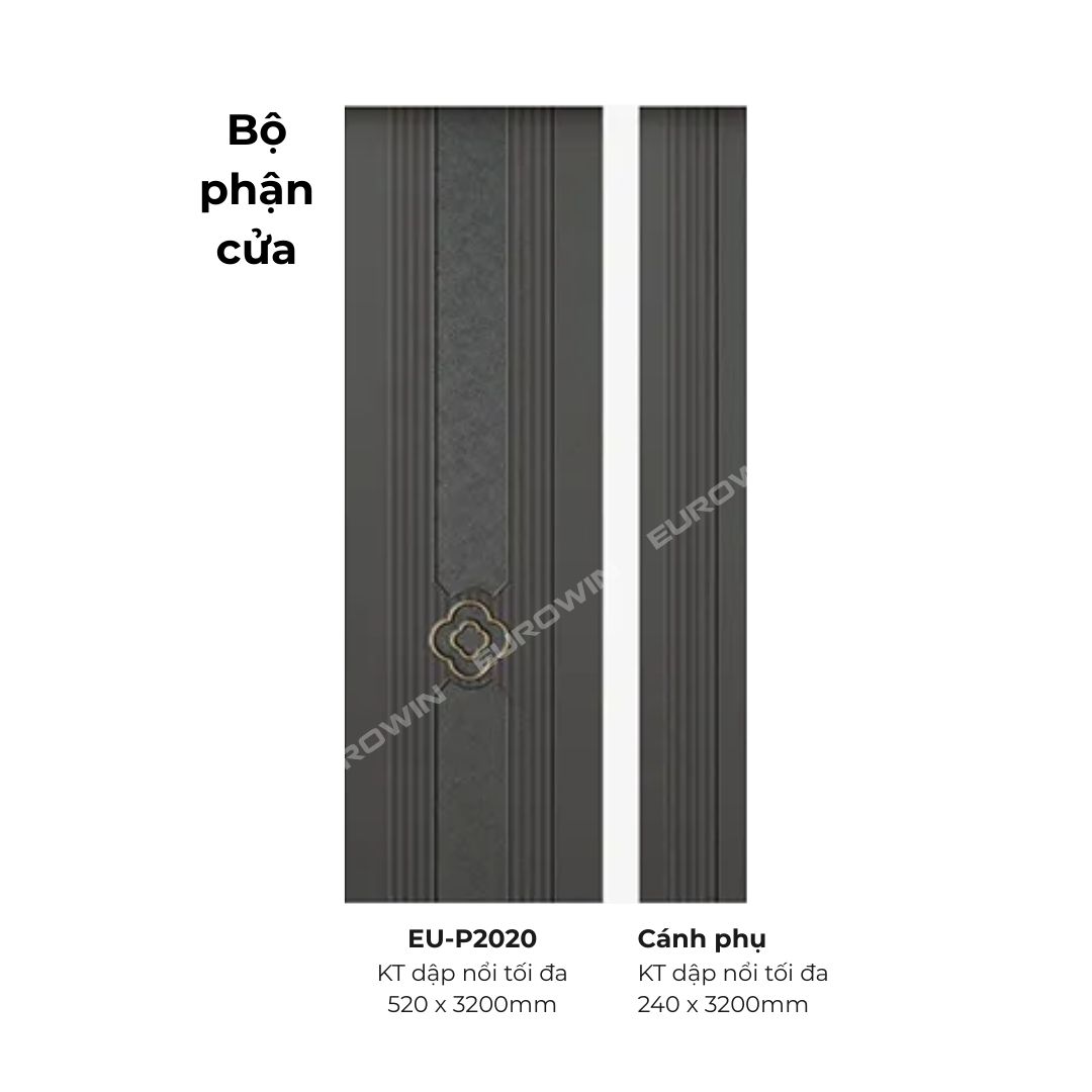 Cửa Nhôm Nguyên Tấm Eurowin EU-P2020