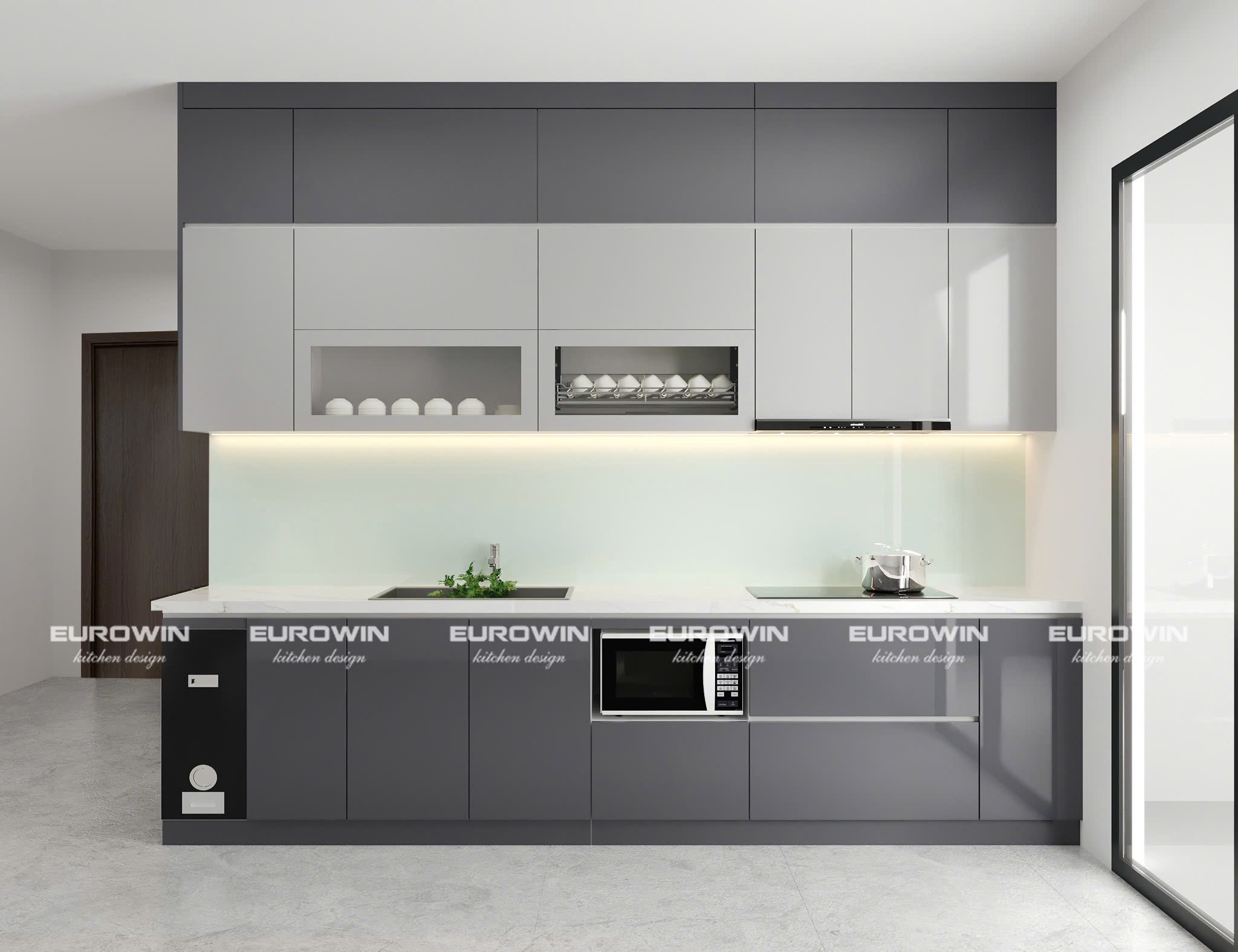 Tủ Bếp Nhựa Cao Cấp Chữ I (Mã SP: EU952)