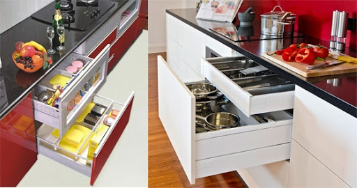 Top mẫu thiết kế ngăn kéo tủ bếp đẹp và tiện dụng nhất