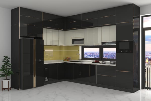 Tủ bếp inox cánh kính - Xu hướng vật liệu mới cho thiết kế tủ bếp 2021