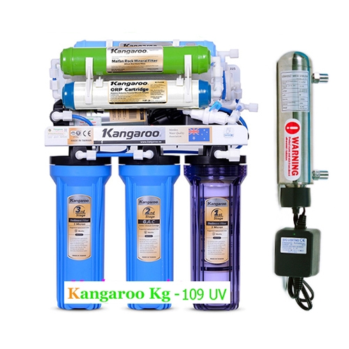 Máy lọc nước kangaroo 9 lõi lọc KG109 đèn uv