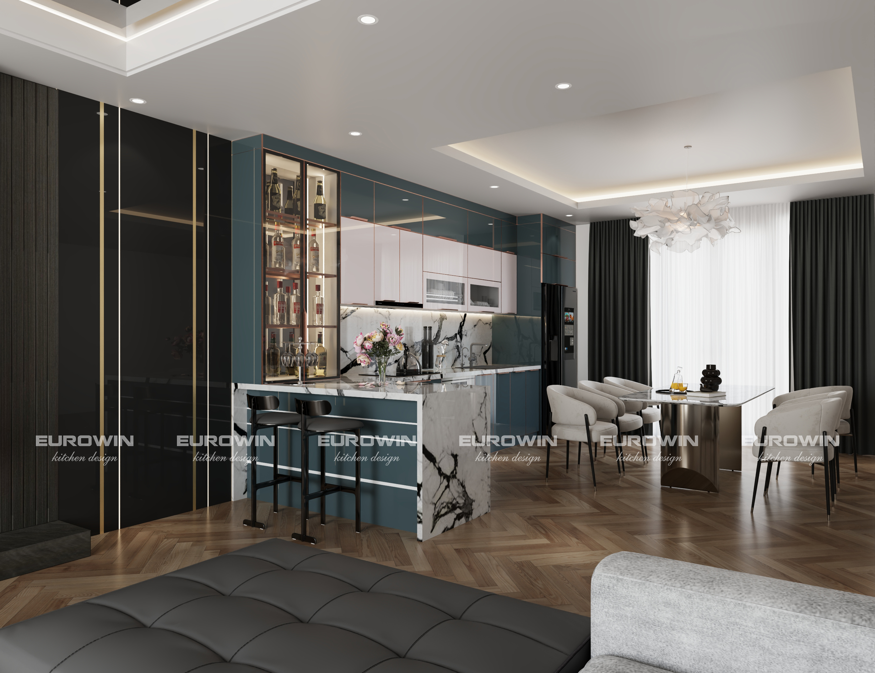 Thiết kế tủ bếp theo thói quen không có nghĩa là bỏ qua thẩm mỹ
