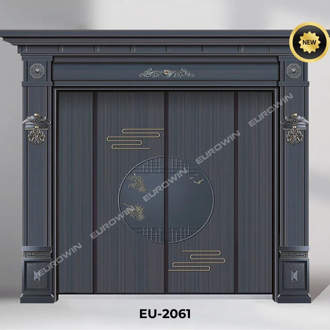 Mẫu cửa nhôm nguyên tấm Classic - Mẫu 1