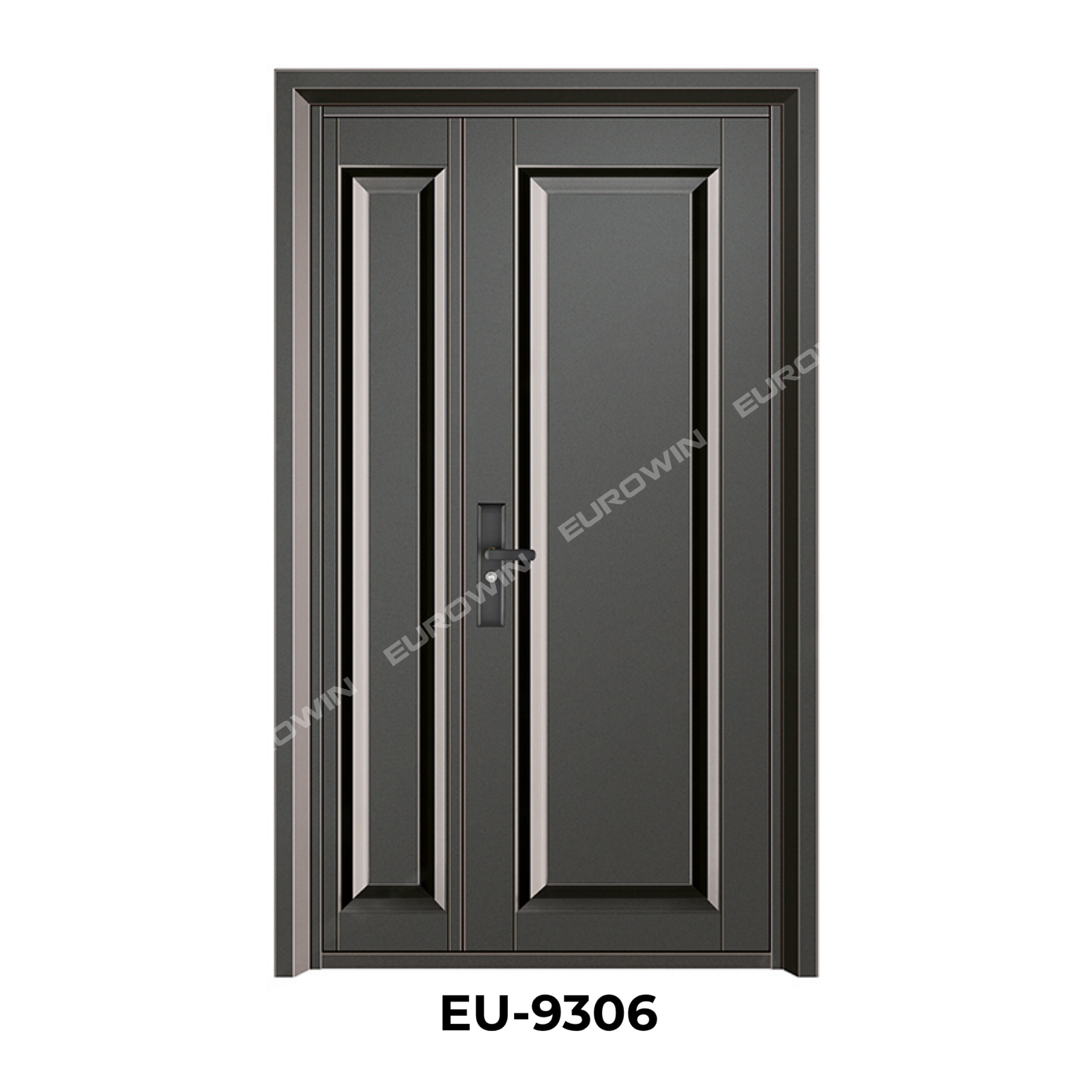 Mẫu cửa nhôm nguyên tấm Classic tối giản - Mẫu 10