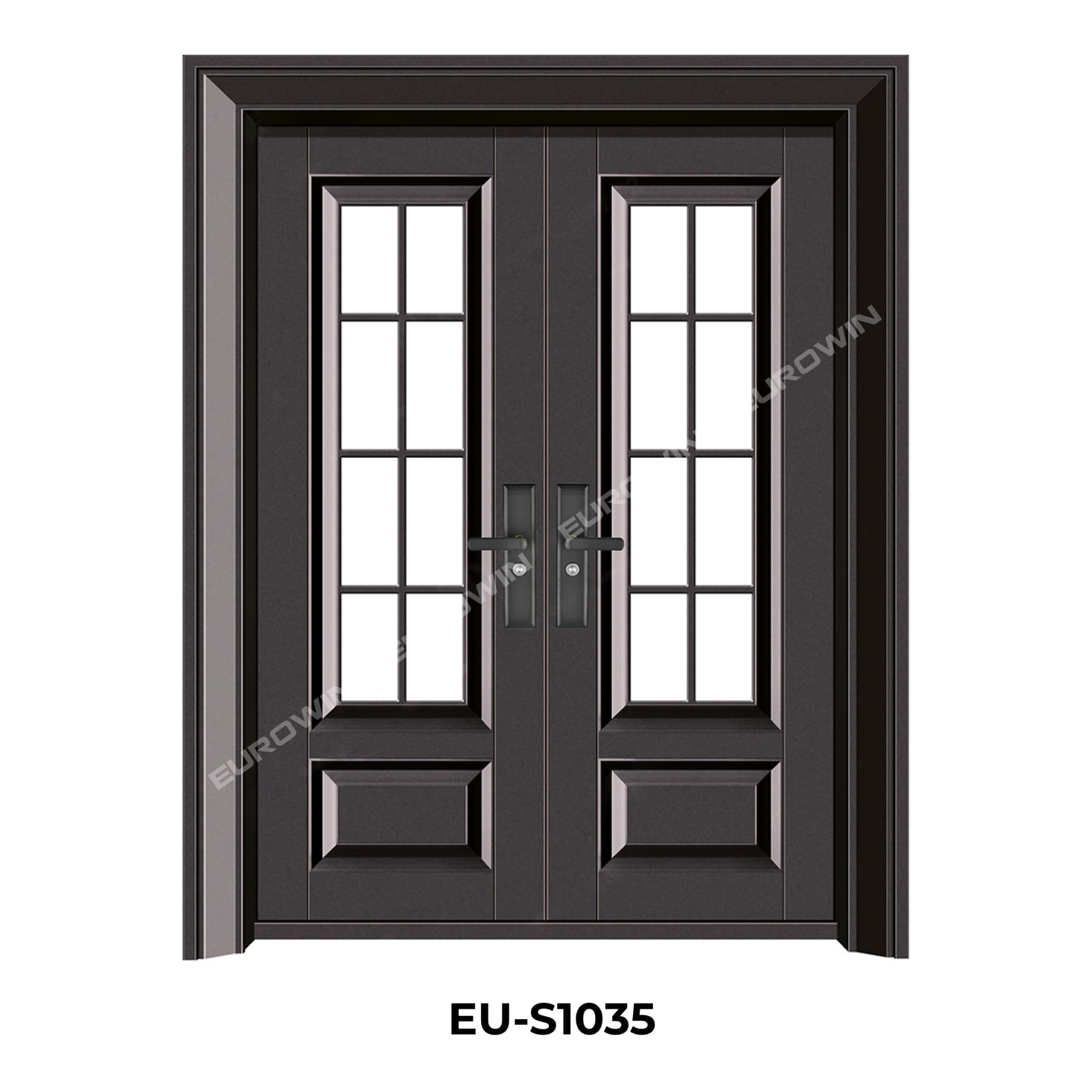 Mẫu cửa nhôm nguyên tấm Luxury Glass - Mẫu 20