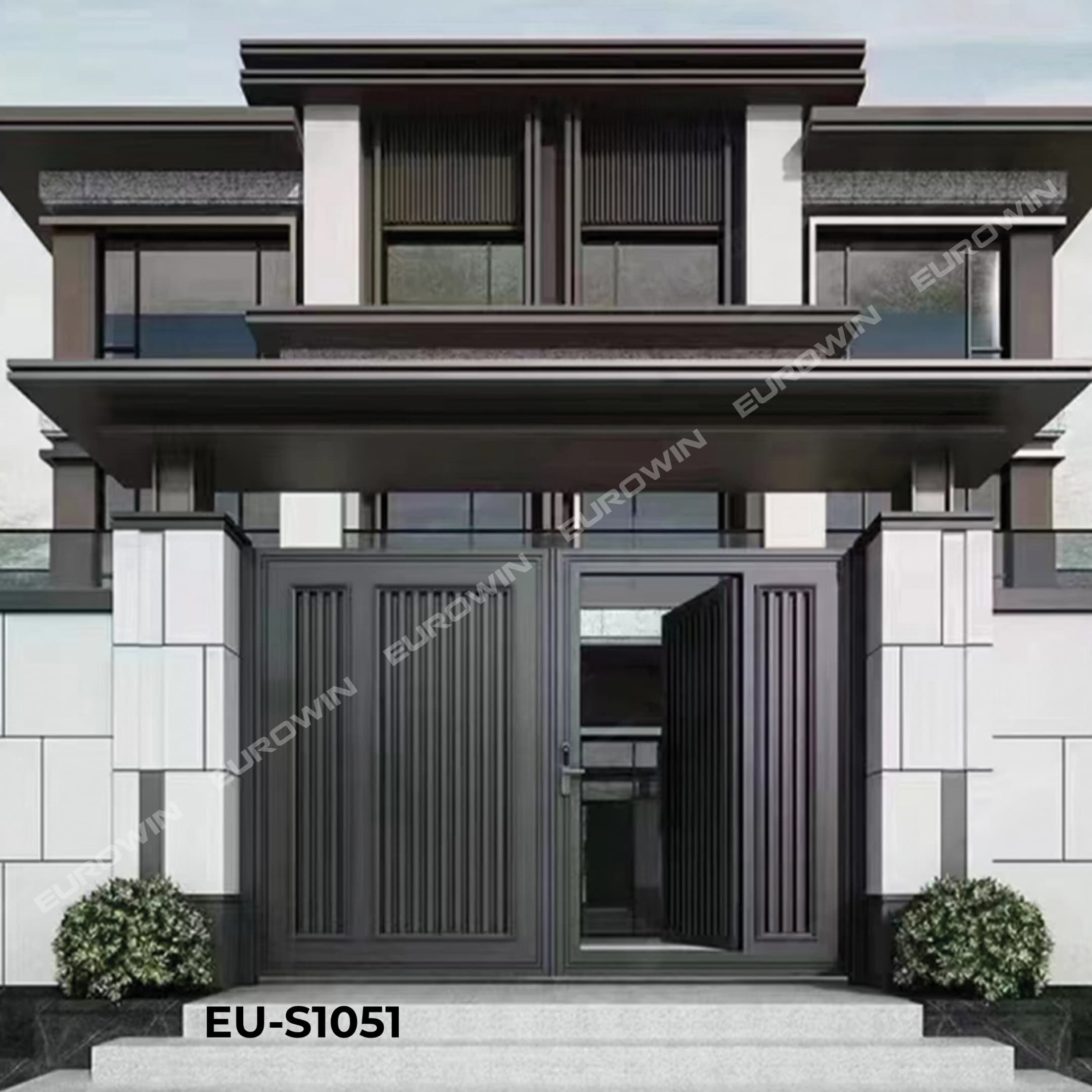 Mẫu cửa cổng nhôm nguyên tấm - Mẫu 28