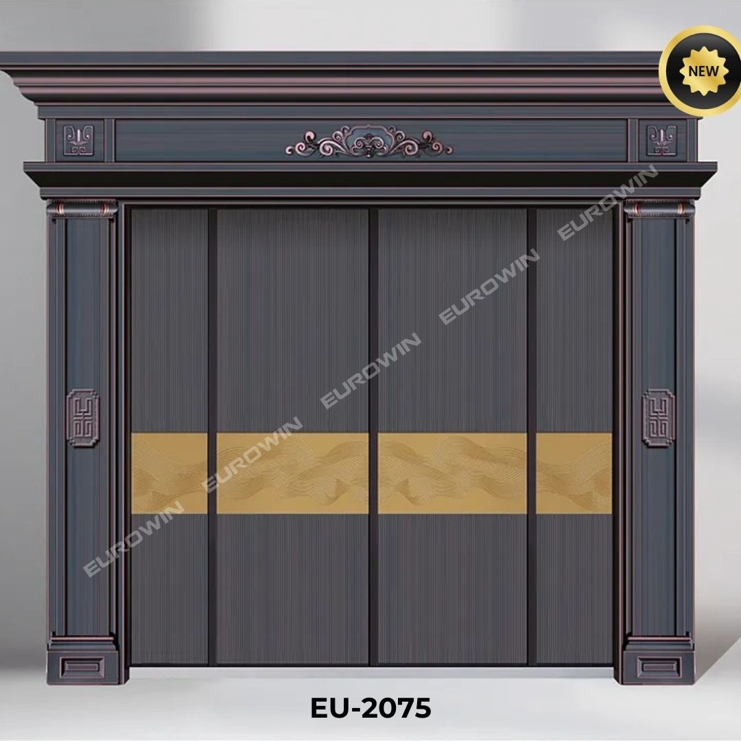 Mẫu cửa nhôm nguyên tấm Classic - Mẫu 3