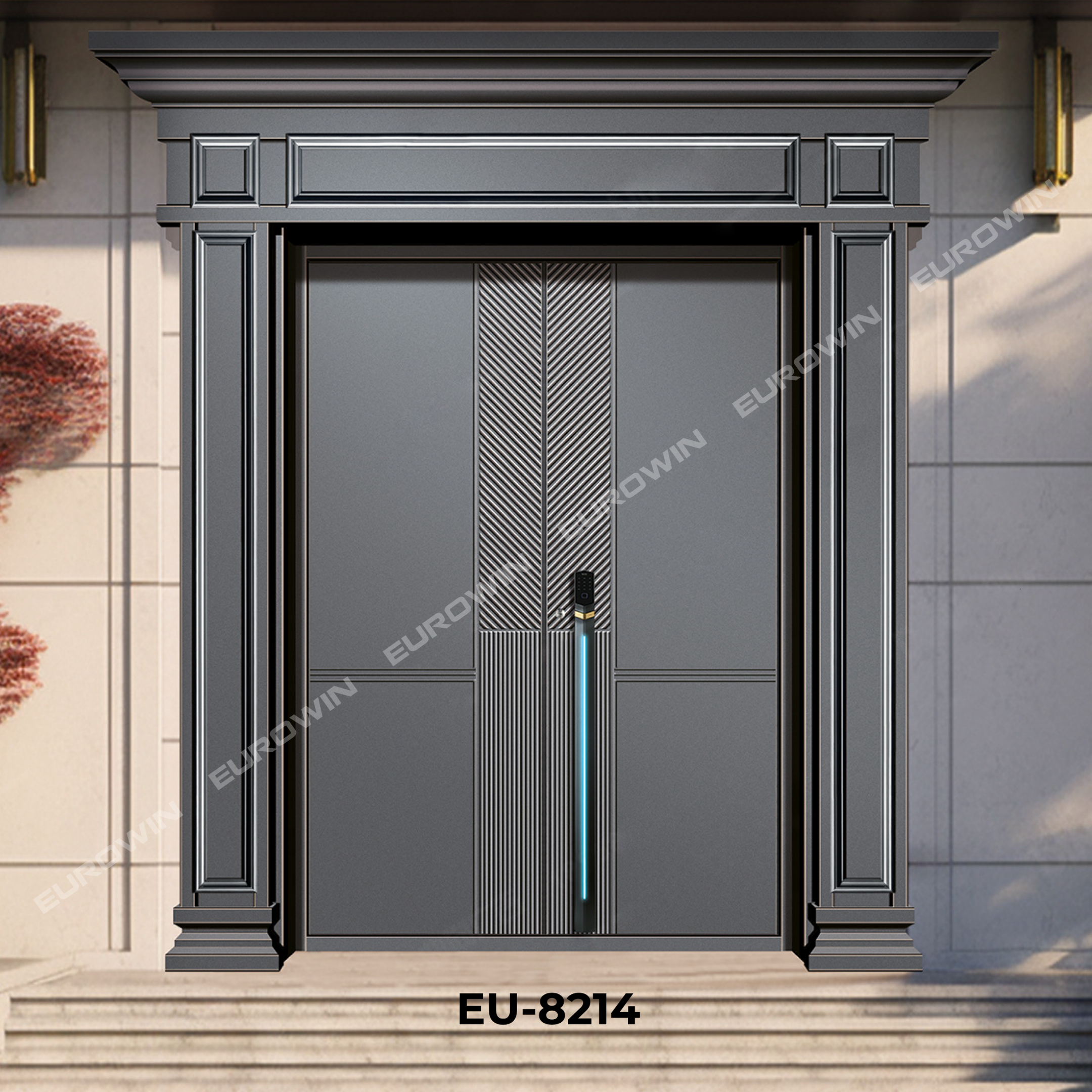 Mẫu cửa nhôm nguyên tấm Classic - Mẫu 5