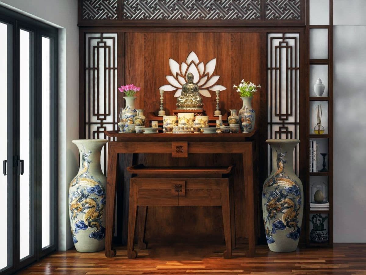 Bố Trí Bàn Thờ Trong Nhà Phố – Tránh Đại Kỵ Phong Thủy