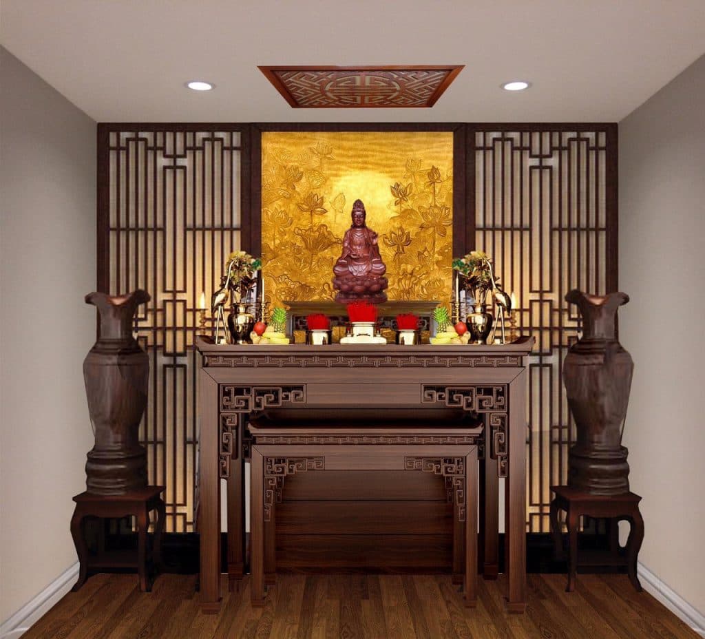 Bố Trí Bàn Thờ Trong Nhà Phố – Tránh Đại Kỵ Phong Thủy