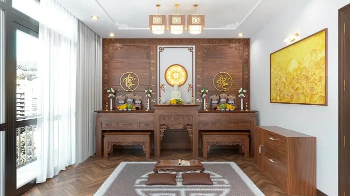 Bố Trí Bàn Thờ Trong Nhà Phố – Tránh Đại Kỵ Phong Thủy