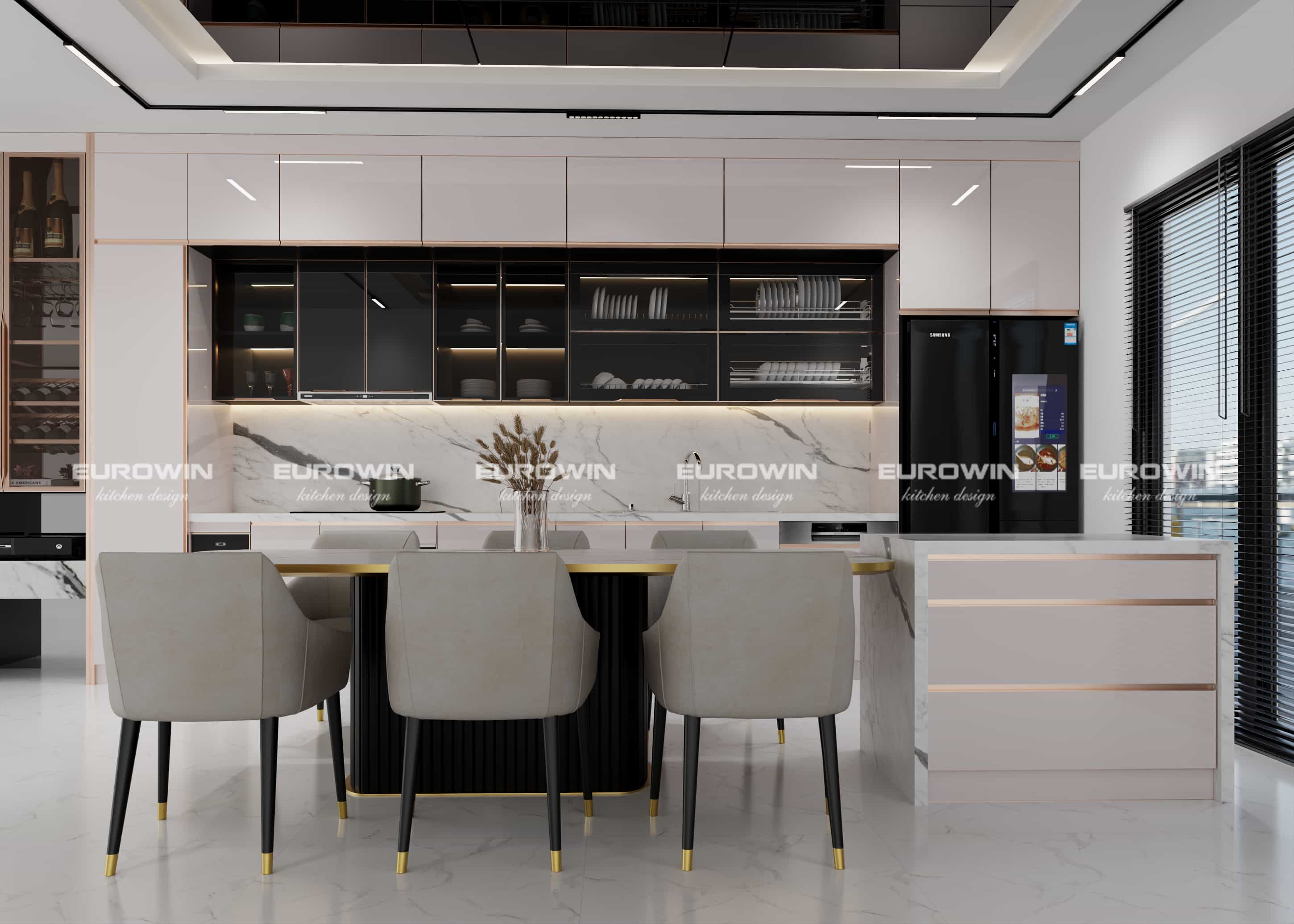 Bộ Sưu Tập Mẫu Tủ Bếp Inox Cánh Kính Kiểu Dáng Chữ I – Cập Nhật Mới Nhất