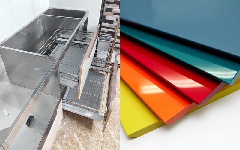 Tủ Bếp Inox Cánh Kính & Tủ Bếp Nhựa Cao Cấp - Nên Chọn Loại Nào?