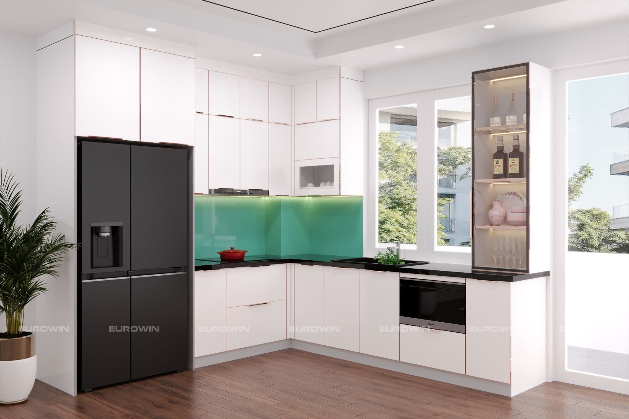 Chất liệu tủ bếp hợp phong thủy