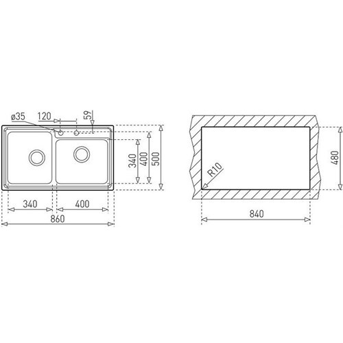 Chậu rửa Teka STAGE 2B S/STEEL