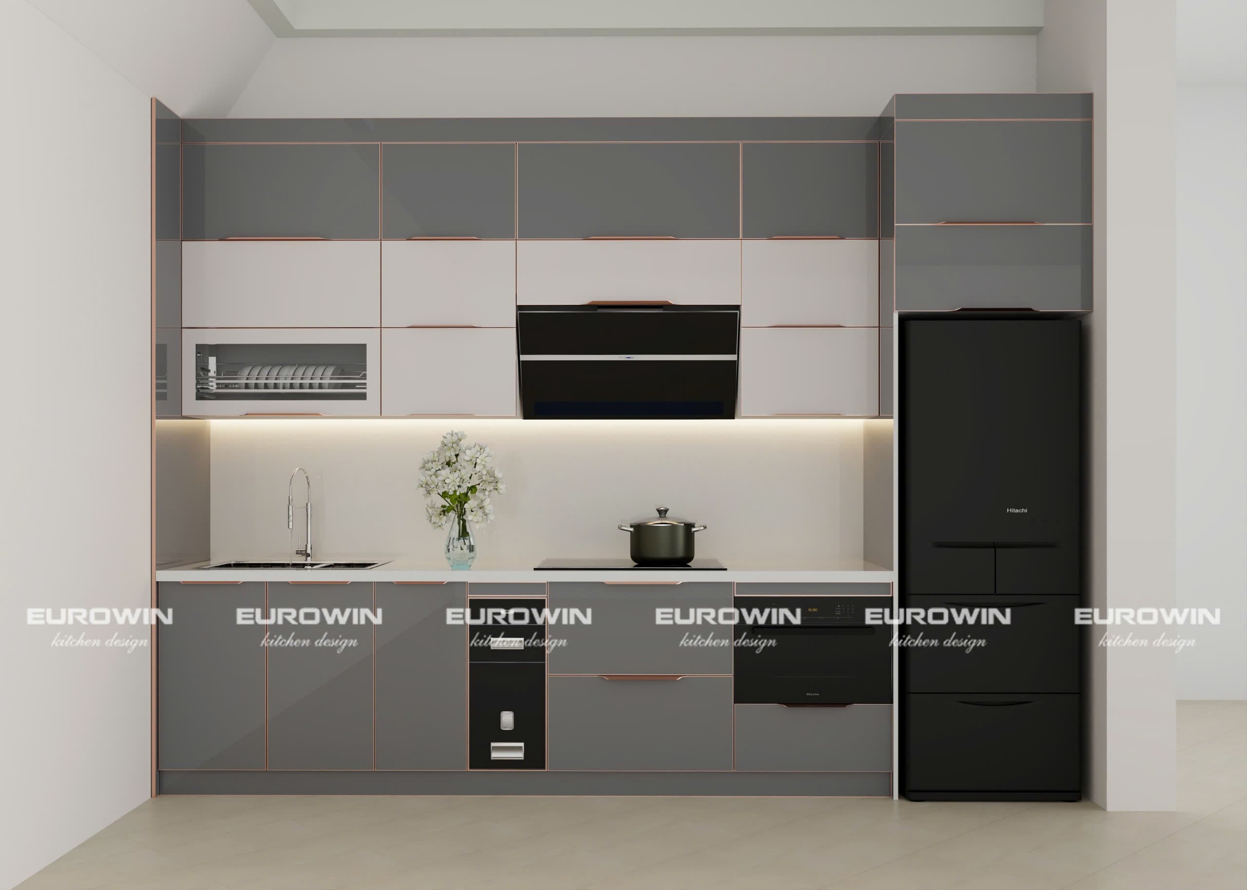 Chia khoang tủ bếp theo thói quen sử dụng cho chung cư nhỏ