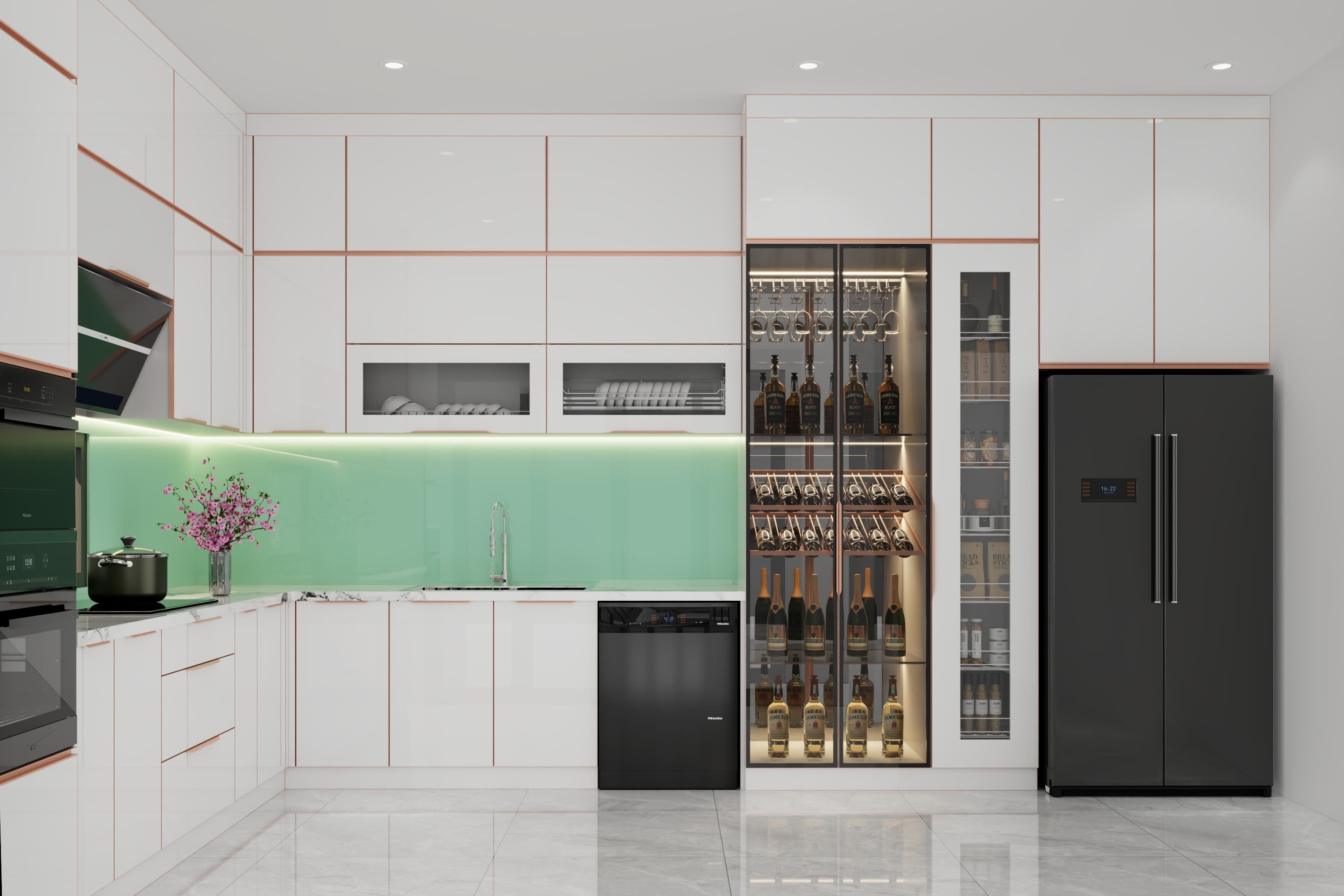 Kinh nghiệm làm tủ bếp: chọn kiểu bố trí tủ bếp phù hợp với mặt bằng thực tế