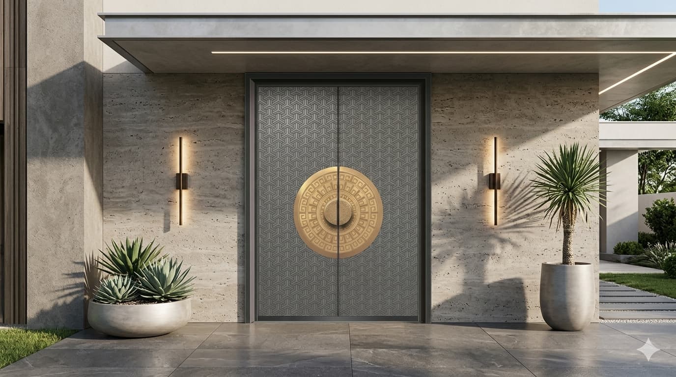 Cửa nhôm nguyên tấm biệt thự