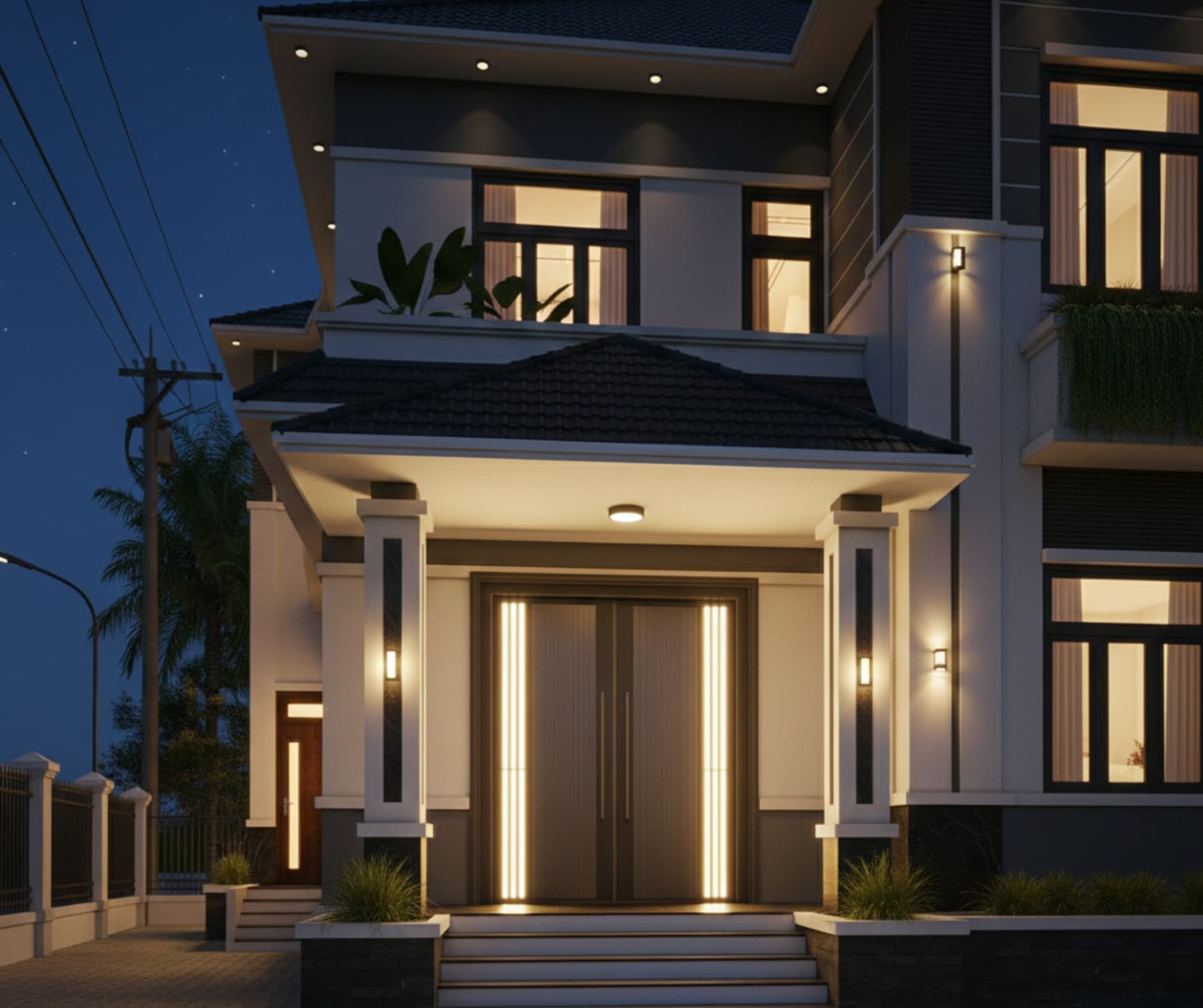 Cửa nhôm nguyên tấm mang phong cách sang trọng