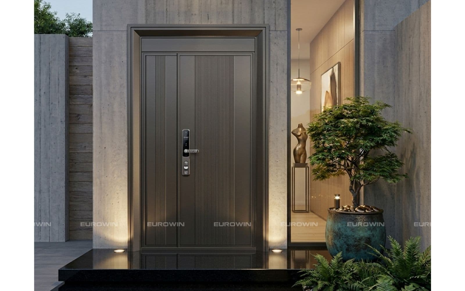 Cửa nhôm nguyên tấm có độ ổn định cao ít bị cong vênh
