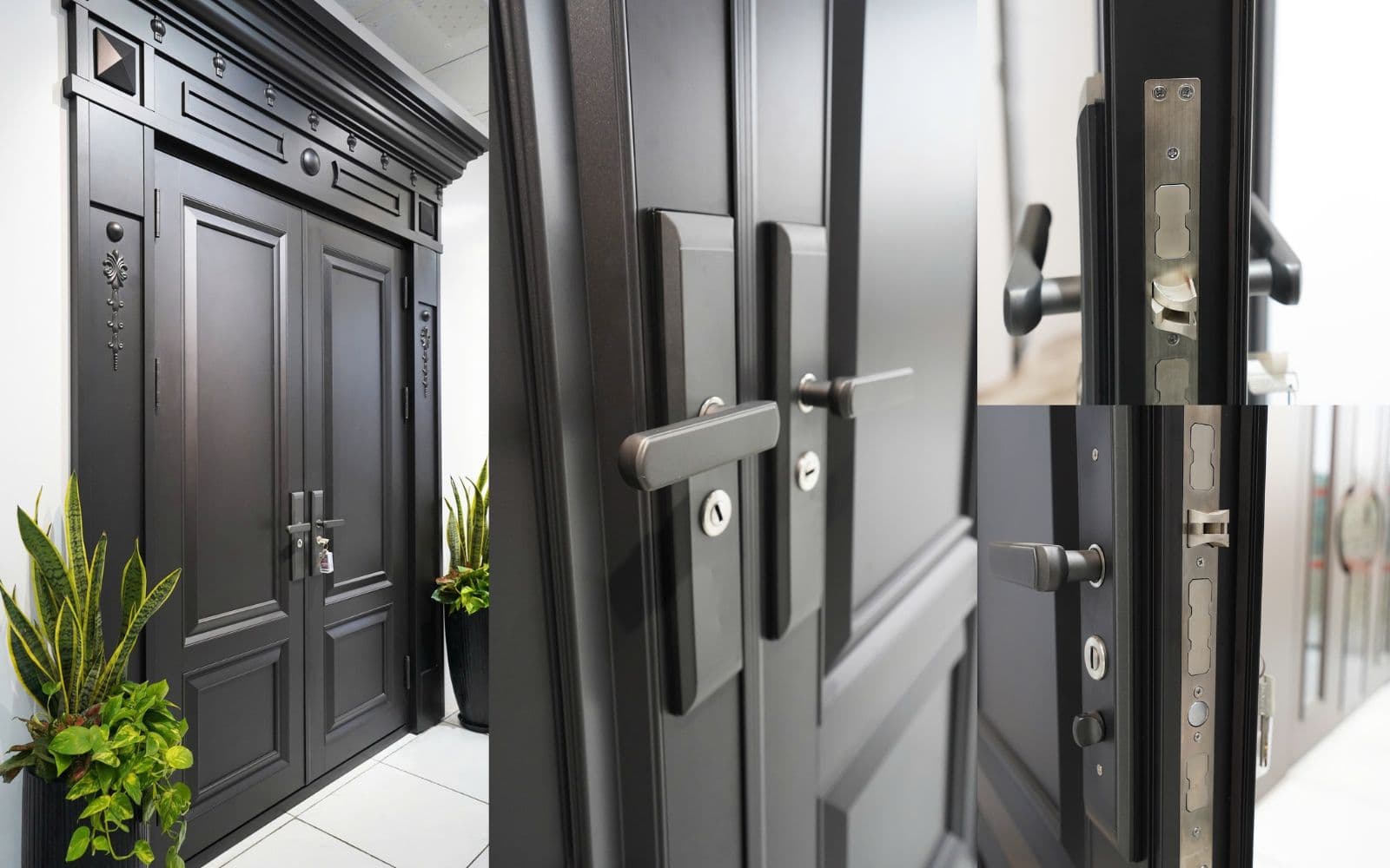 Cửa nhôm nguyên tấm có kết cấu chắc chắn sẽ đóng mở êm hơn