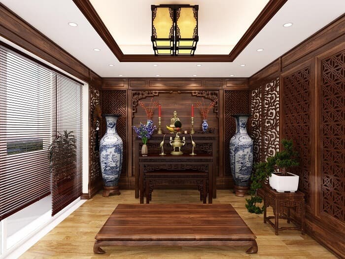 Bố Trí Bàn Thờ Trong Nhà Phố – Tránh Đại Kỵ Phong Thủy