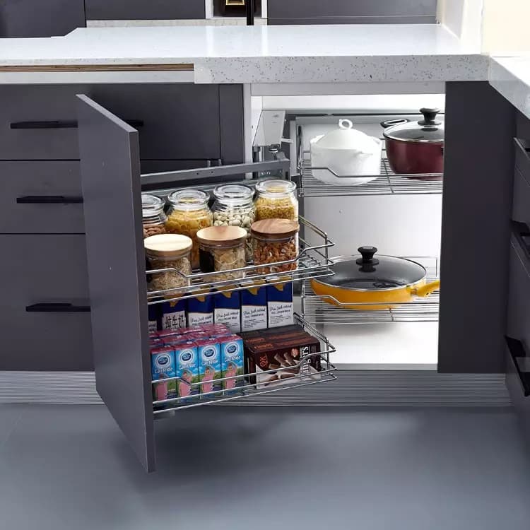 Bếp nhỏ thì nên chọn phụ kiện tủ bếp gì để tiết kiệm không gian?