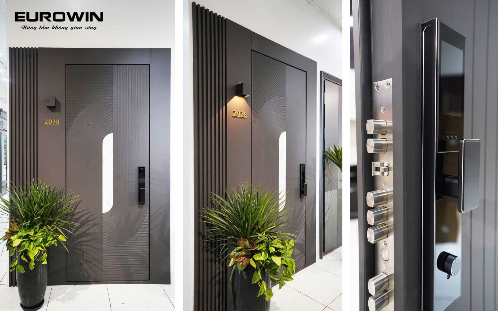 Cửa nhôm nguyên tấm Eurowin cao cấp