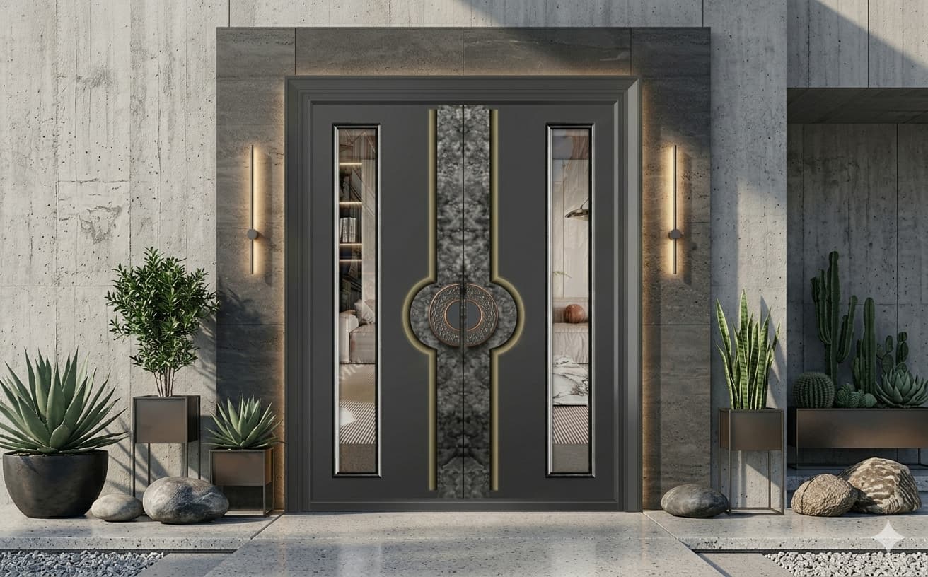 Giải pháp cửa nhôm nguyên tấm kết hợp kính