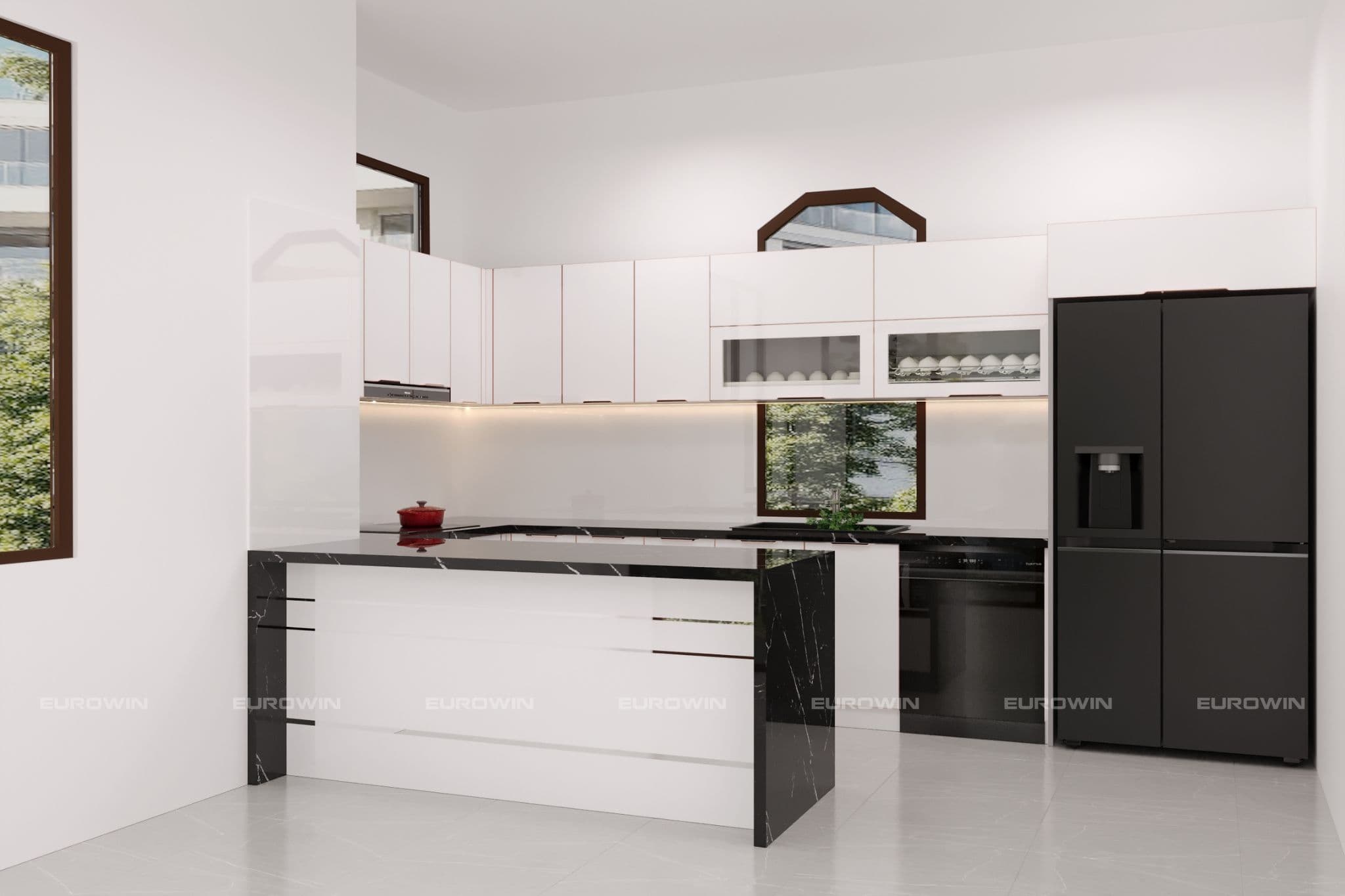 Góc nhìn hiện đại về chất liệu tủ bếp hợp phong thủy