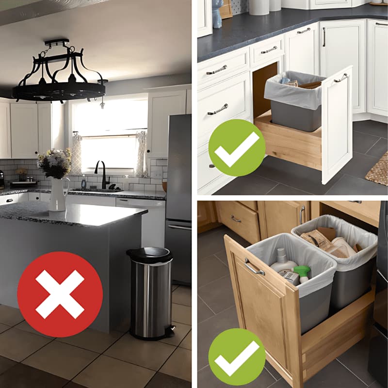 Thùng Rác Âm Tủ Và Thùng Rác Truyền Thống: Nên Chọn Loại Nào Cho Bếp?