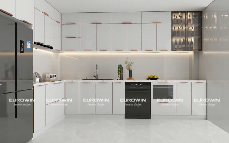 khi nào nên chọn tủ bếp inox cánh kính cho gia đình hiện đại