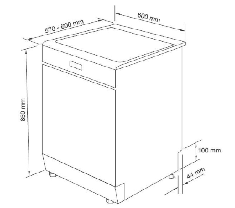 Máy rửa bát Binova BI-70-MRB