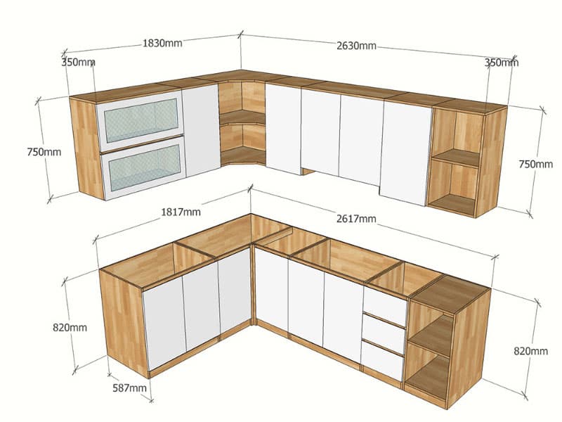 Kích Thước Tiêu Chuẩn Của Tủ Bếp Là Bao Nhiêu? Hướng Dẫn Chọn Chuẩn Cho Mọi Không Gian