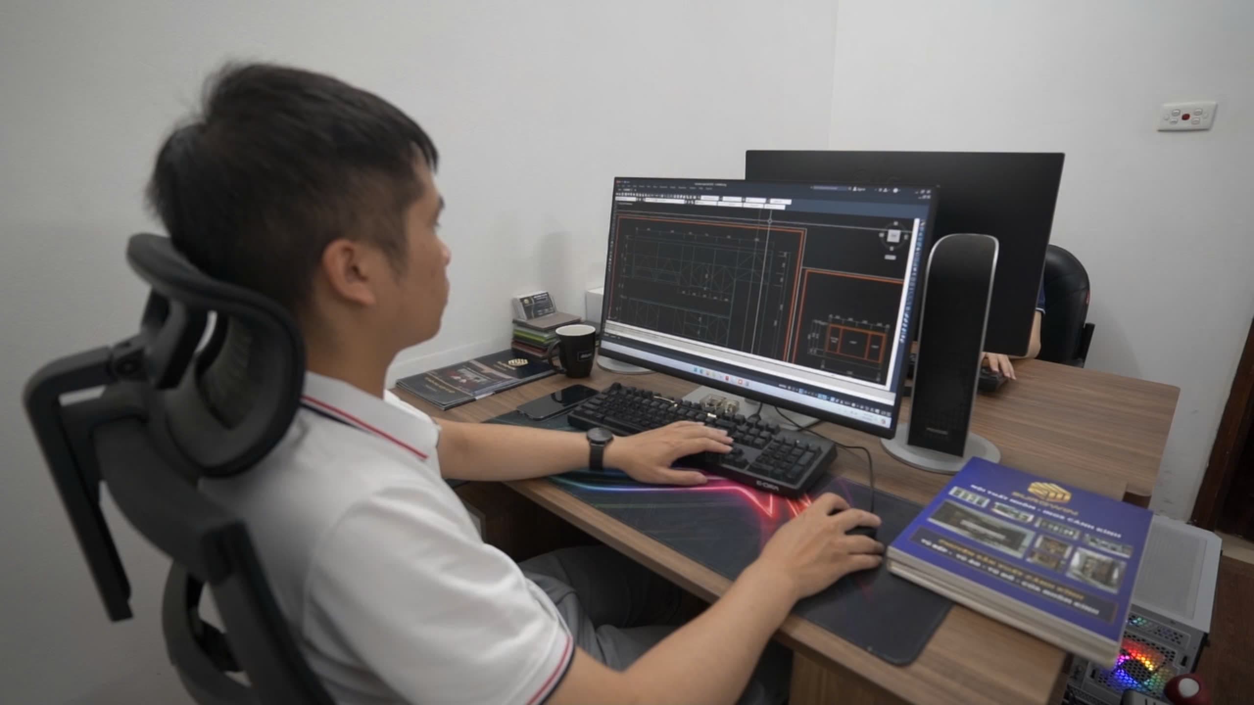 Quy trình thiết kế - thi công tủ bếp: lên bản vẽ 3D