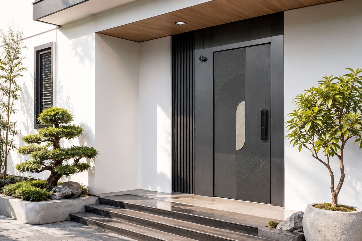 Màu cửa cần phù hợp với kiến trúc tổng thể