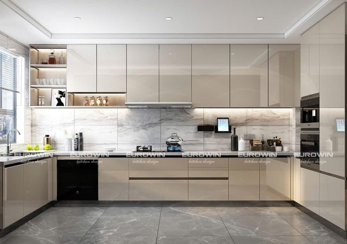 Cánh Tủ Bếp Acrylic, Melamine, Cánh Kính - Nên Chọn Loại Nào?