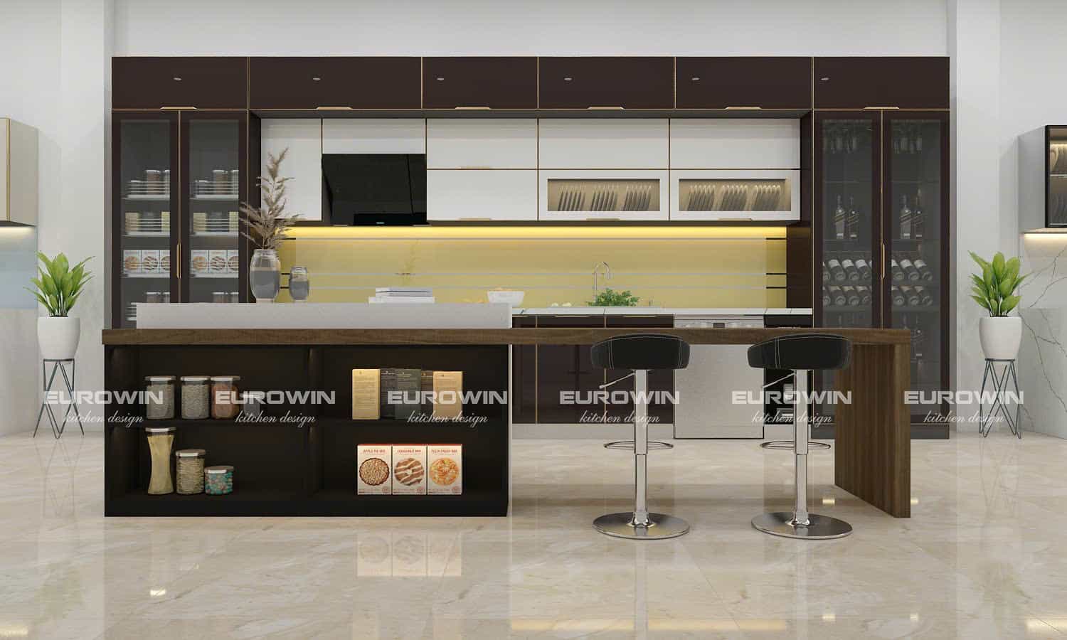 Bộ Sưu Tập Mẫu Tủ Bếp Inox Cánh Kính Kiểu Dáng Chữ I – Cập Nhật Mới Nhất