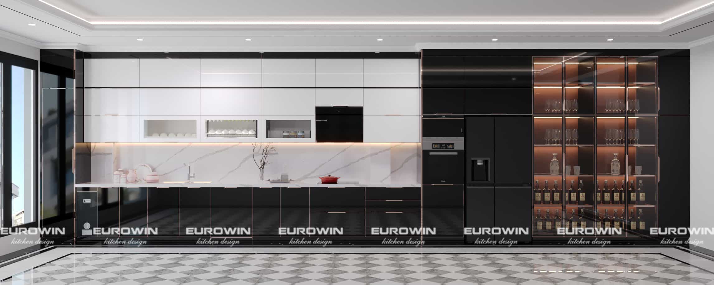 Bộ Sưu Tập Mẫu Tủ Bếp Inox Cánh Kính Kiểu Dáng Chữ I – Cập Nhật Mới Nhất