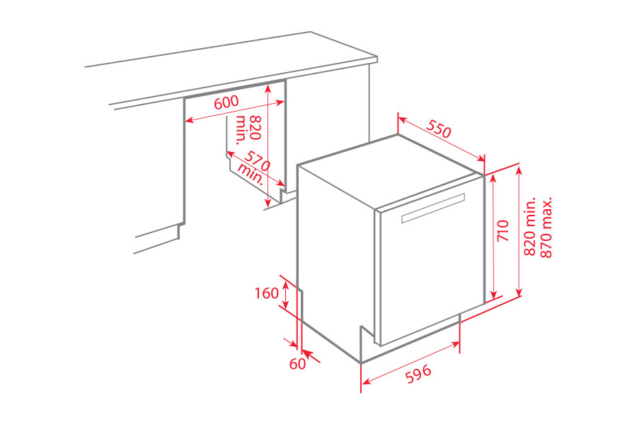 Máy rửa bát TEKA DW8 80 FI