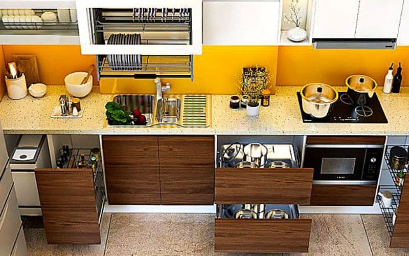 Phụ kiện tủ bếp Eurowin có gì nổi bật so với loại thường?