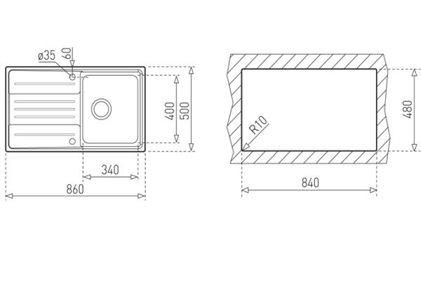 Chậu rửa Teka Stage 45 1B 1D