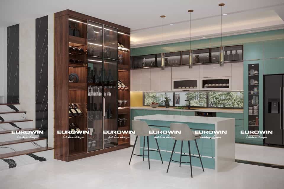 Thiết Kế Tủ Bếp Inox Cánh Kính Cho Biệt Thự: Chữ L Hay Chữ U Là Lựa Chọn Đẳng Cấp Hơn?